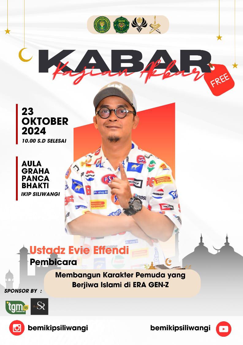 Poster KABAR: Kajian Akbar Bersama Ustadz Evie Effendi