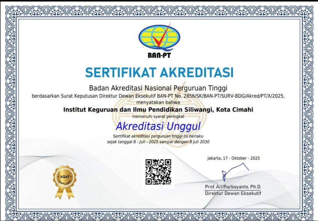 Sertifikat Akreditasi IKIP Siliwangi